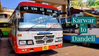 KARWAR TO DANDELI #KSRTC BUS JOURNEY | ANSHI NATIONAL PARK | A JOURNEY THROUGH FOREST 