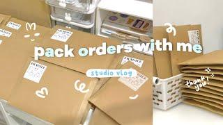 studio vlog 02 | packing sticker orders | Indonesia