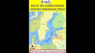 Learn the Countries Bordering Baltic Sea in 30 seconds | UPSC Prelims Tricks