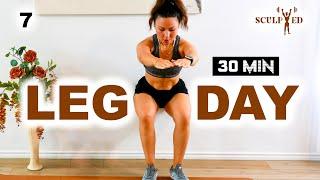 30 Min High Energy TOTAL LOWER BODY WORKOUT | Day 7 in the Sculpted Series