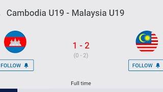 HIGHLIGHT GOL AFF U19 CHAMPIONSHIP : COMBODIA 1 - 2 MALAYSIA #affu19 #malaysia #combodia