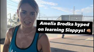 Amelia Brodka is so hyped on learning Slappys  Willy Santos #CurbWarz