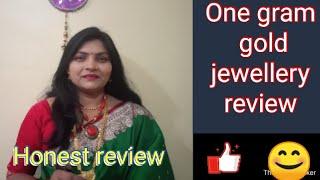 One gram gold jewellery review // review in hindi // jewellery review //