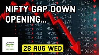 Nifty prediction 28 Aug wed I banknifty prediction 28 Aug wed I nifty and BANKNIFTY prediction