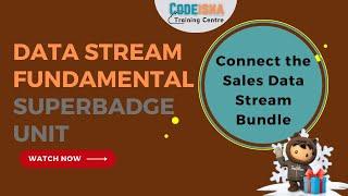 Data Stream Fundamentals Superbadge Unit | Connect the Sales Data Stream Bundle | #CodeIsha