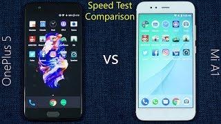 Xiaomi Mi A1 vs OnePlus 5 Speed Test Comparison