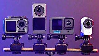 DJI Action2 vs GoPro HERO10 vs DJI Osmo Action vs SONY FDR-X3000.