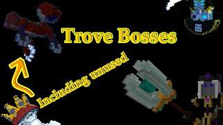 Trove - All adventure bosses showcase, including unused