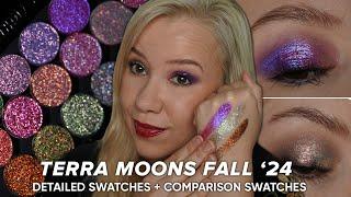 Terra Moons Fall Single Eyeshadows | Detailed swatches, comparison swatches & 2 looks