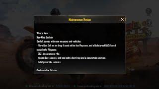 PUBG mobile - Maintenance Notice For 0.8.0 Update | Shanok map 