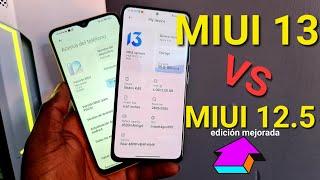 MIUI 13 vs MIUI 12.5 edición comparativa español