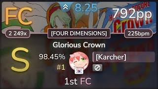 Karcher  Sets First FC on New 8.3⭐Glorious Crown (792pp)