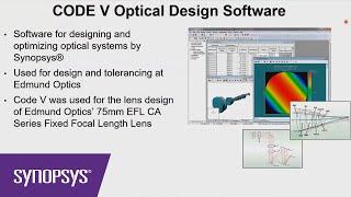 Design Considerations for a High-Resolution Lens for Large-Format Sensors | Synopsys
