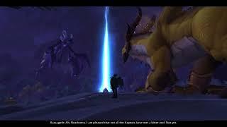 Raszageth Warns Nozdormu Cutscene in World of Warcraft Dragonflight