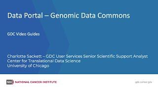 Data Portal - Genomic Data Commons