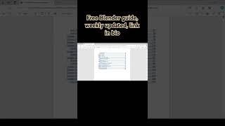 Free 3D Blender guide for beginners let's learn 3D modeling in Blender #blender3d #blendertutorial