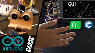 Arduino: How to build a Radar/Sonar with a User Interface Heads Up Display using C++ and Qt!