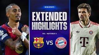 Barcelona vs. Bayern: Extended Highlights | UCL League Phase MD 3 | CBS Sports Golazo