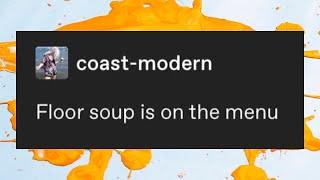 Floor soup is on the menu