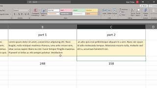 Using Text Functions in Excel to Split a Large Text String into Smaller Text Strings for Mail Merge