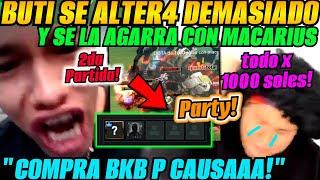 LO PARCHARON A MACARIUS!!BUTI SE DESCONOCE Y SE LA AGARR4 CON ÉL EN PARTY!