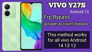 vivo y27s frp bypass | how to vivo y27s ANDROID 13 google account bypass 2024 @tech soft