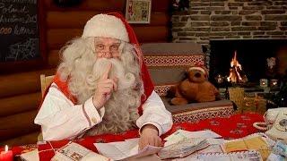 Message of Santa Claus to children  Lapland Finland Rovaniemi Father Christmas Merry Xmas