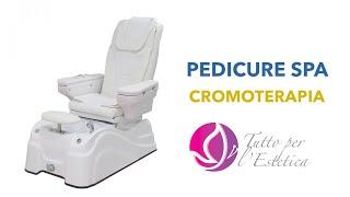 Poltrona podologica pedicure Spa Weelko 4122B con Cromoterapia Acqua Calda e Fredda con vasca