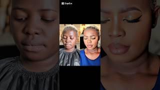 BLACK GIRL MAKEUP TUTORIAL ️ #makeuptutorial #calmdown #shorts #darkskinmakeup #subscribe