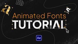 Animated Fonts Tutorial for After Effects