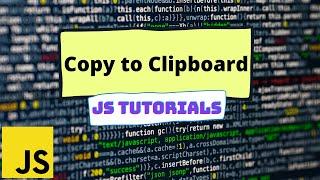 How to Copy Text to Clipboard using HTML and Vanilla Javascript