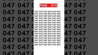 Let See How Genius You are - Find 074 #Shorts