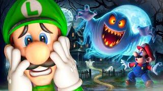 Luigi and Toadette save Mario in King Boo's Mansion | Super Mario Story