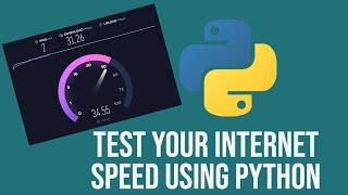 Test your internet speed using python || speedtest-cli