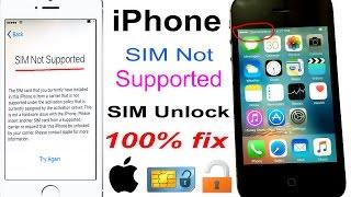 how to unlock any network SIM Not Supported iPhone 100% FIX 2021 [4K]  Done!!