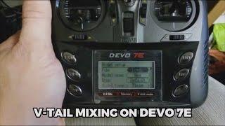 Mixing 2 Channels on the Walkera DEVO 7E (V-Tail)