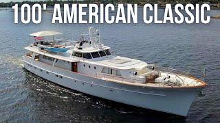 1966 Burger 100 Classic American Luxury Yacht Tour