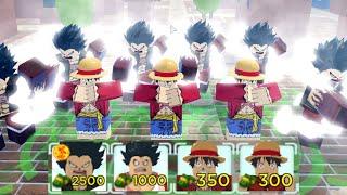 Luffy Only Challenge in All Star Tower Defense (Luffy 6 Star) One Piece Roblox