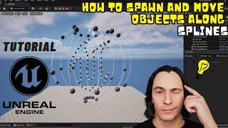 How to move objects along Spline - Unreal Engine 5 tutorial