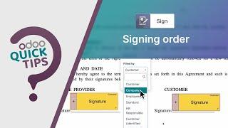 Odoo Quick Tips - Signing order