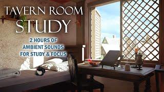 Tavern Room Magical Study Session | 2 Hours of ambient spring ASMR & animated art (No AI art)