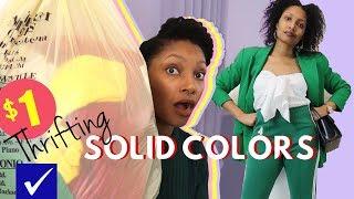 Amazing $1 Solid Colors Spring Thrift Haul | BlueprintDIY