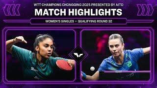 Prithika Pavade vs Bruna Takahashi Match Highlights | #WTTChongqing 2025