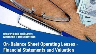 On-Balance Sheet Operating Leases - Financial Statements and Valuation