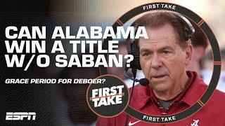TITLE OR BUST!?  What does SUCCESS look like for Alabama after Nick Saban? | First Take