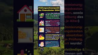 Das prüft das Finanzamt im Jahr 2024!