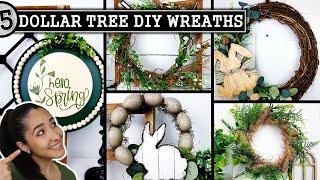 BEST DOLLAR TREE | EASTER AND SPRING WREATH IDEAS | Farmhouse DIY Wreaths