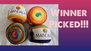 Winner Picked!!  Lion Brand Mandala Yarn - Dazola Designs Crochet ️