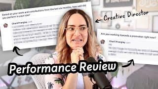 Reading you my performance review!