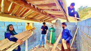 ‍Hassan's Return: Building a Kitchen Roof with Amir's Family🪜